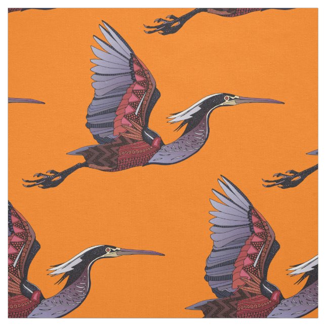 Agami-Heronorange Stoff (Muster)