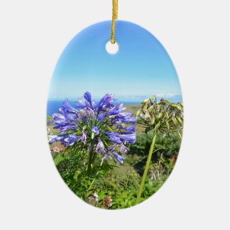 Agapanthus auf den Azoren Keramikornament