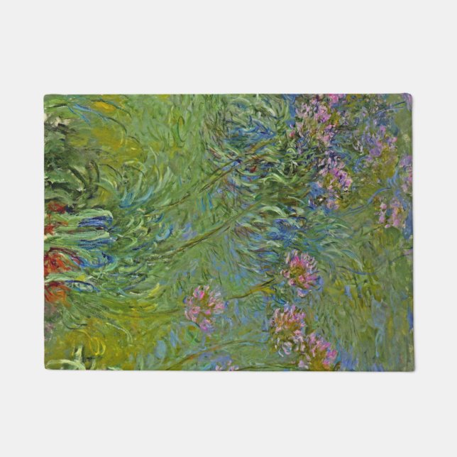 Agapanthus-Blume (von Claude Monet) Fußmatte (Vorderseite)