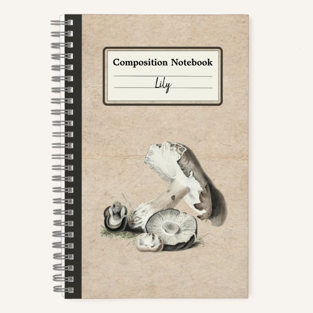 Agaricus Augustus Mushroom Personalisiert Comp Notizbuch (Vorderseite)