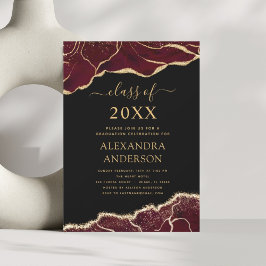 Agate Abschluss Class of 2023 Burgund Einladung