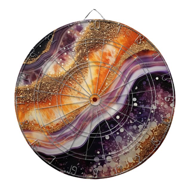 Agate Art Dartboard Dartscheibe (vorne)