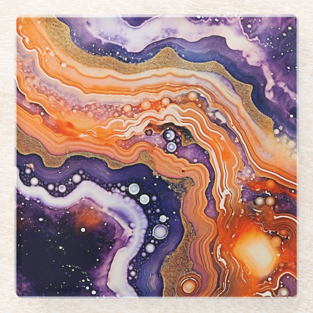 Agate Art Untersetzer (Vorderseite)