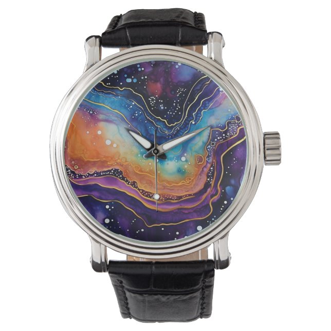 Agate Art Watch Armbanduhr (Vorderseite)