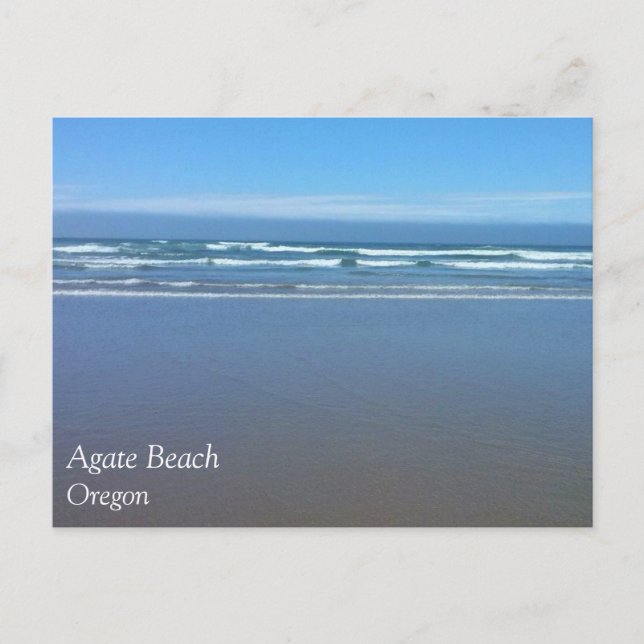 Agate Beach, Oregon Postkarte (Vorderseite)