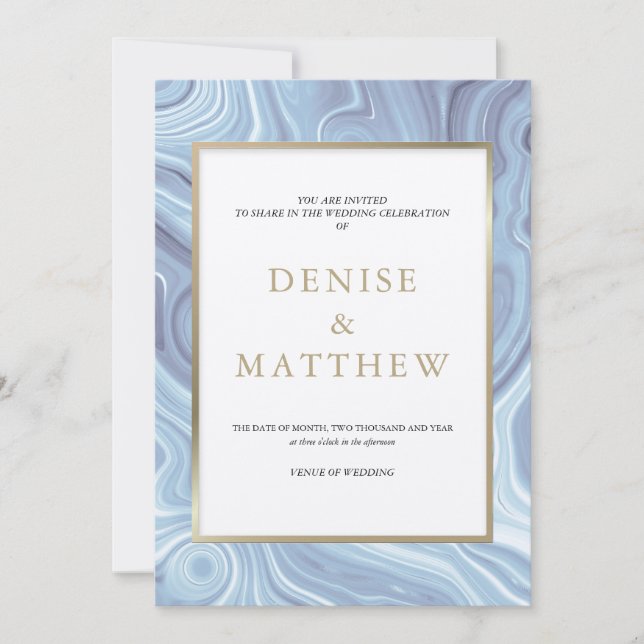 Agate Collection Omphalodes Blue Einladung (Vorderseite)