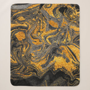 Agate Crystal. Futuristische moderne Suminagashi. Sherpadecke