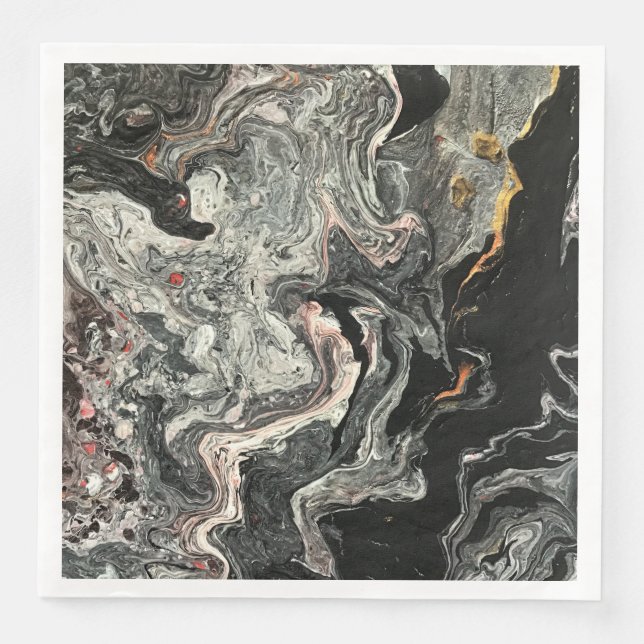 Agate Fluid Marble Serviette (Vorderseite)