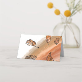 Agate Herbstlaubs Platzkarte