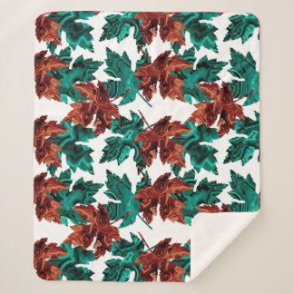 Agate Leaf Sherpa Blanket Sherpadecke