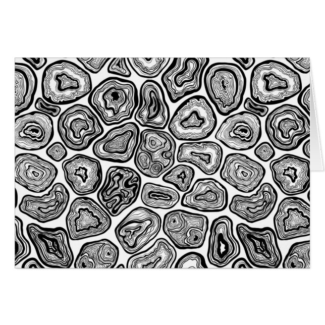 Agate les tranches en noir et blanc (Devant horizontal)