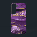 Agate Lila Gold Funkelnd Marble Individuelle Name Samsung Galaxy Hülle<br><div class="desc">Samsung Galaxy Hüllen oder iPhone Fälle mit Agate Lila Violet Gold Glitzer Geode Individuelle Name Sparkle Marmor Personalisiert Geburtstag - Geburtstag oder Hochzeitsgeschenk / Beilage - Fügen Sie Ihren Namen - Text oder Entfernen - Make Your Special Phone Geschenk - Neu vergrössern und verschieben oder entfernen und fügen Sie Text...</div>