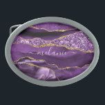 Agate Lila Goldgürtelschnalle mit Individuelle Nam Ovale Gürtelschnalle<br><div class="desc">Personalisierte Individuelle Name Gürtelschnalle mit Agate Lila Violet Gold Glitzer Geode Marmorgürtel Schnürsenkel - Ihr Geburtstag - Geburtstag - Geburtstag - Geburtstag - Hochzeitsgeschenk / Nächstes - Hinzufügen - Text oder Entfernen - Ihr Sondergeschenk machen - Größe ändern und verschieben oder entfernen und fügen Sie Text / Elemente mit Anpassungs-Tool....</div>