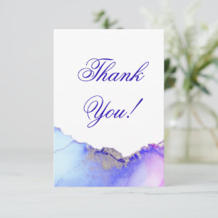 Agate Lila Wedding Dankeschön Card Dankeskarte