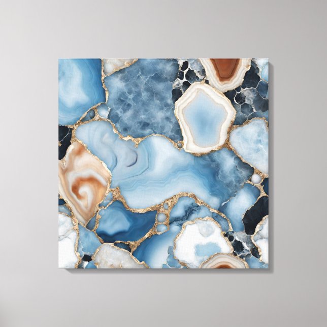 Agate Marble Leinwand Art (Vorderseite)
