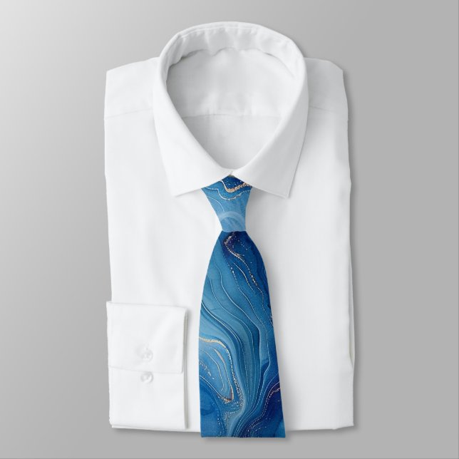Agate Marble Neck Tie Krawatte (Gebunden)