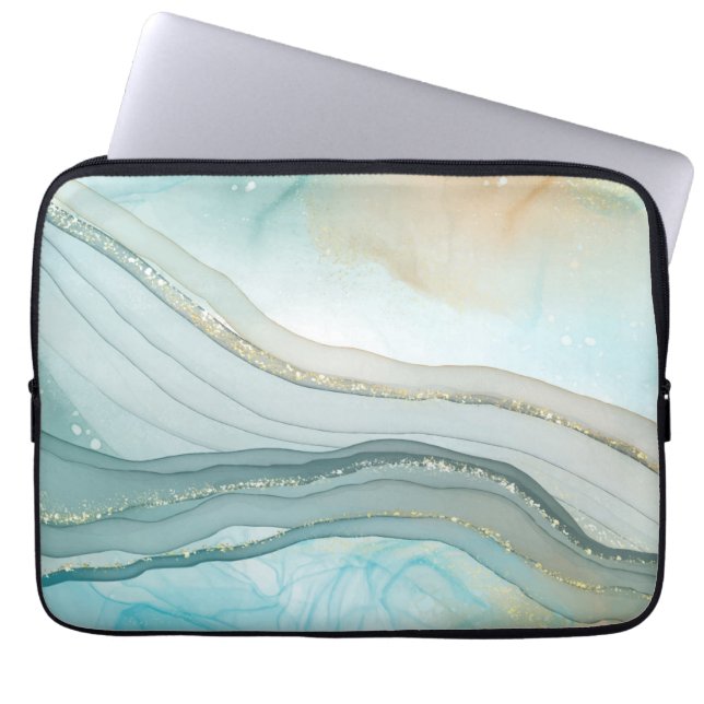 Agate Pattern Laptop Sleeve (Vorderseite)