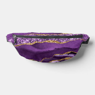 Agate Purple Gold Parties scintillant Marble Fanny