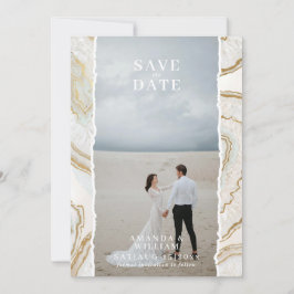 Agate Quartz Hintergrund Foto Hochzeit Save The Date