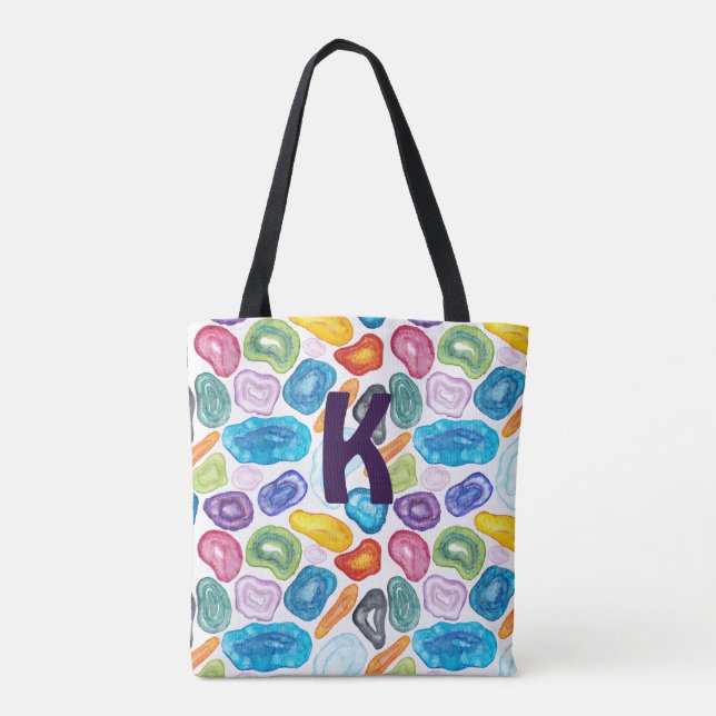 Agate, Quarz, zweiseitig & in Größen - Personalisi Tasche (Rückseite)