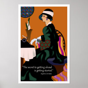Agatha Christie Motivierend Poster