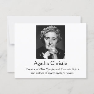 Agatha Christie Postcard Postkarte