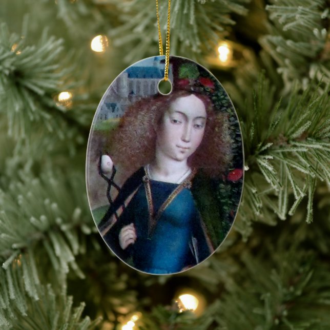 Agatha von Sizilien (Detail; M 070) Keramik Ornament (Baum)