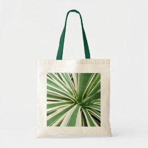 Agave Pflanze grün und weiß gestrichen Tragetasche