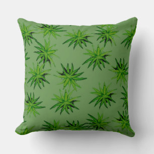 Agave Rosette - Kakteen Green Throw Kissen