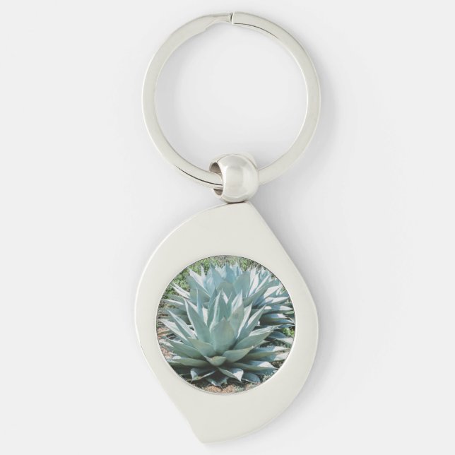 Agave Sukkulente Pflanze Cactus Green Salbei Schlüsselanhänger (Vorderseite)