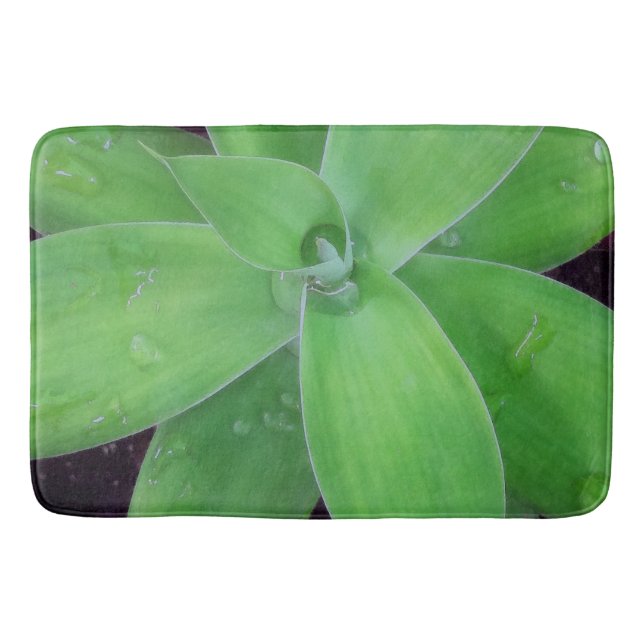 Agave und Raindrops Badematte (Vorderseite)
