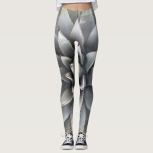 Agavenpflanze Sukkulente Blaue Kakteen Botanik Wüs Leggings