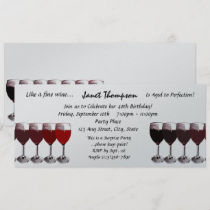 Âgé à la perfection/ Invitation d'anniversaire