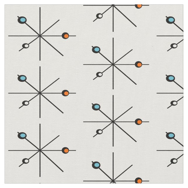 Age Age CUSTOM HINTERGRUNDFARBE Orbit Print Stoff (Nahaufnahme)