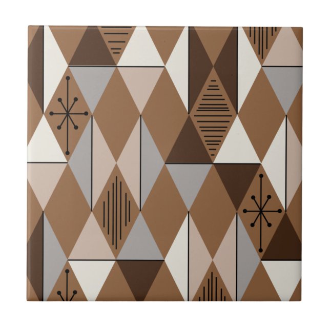 Age Art Diamonds Coffee Brown Fliese (Vorderseite)