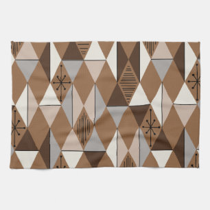 Age Art Diamonds Coffee Brown Geschirrtuch