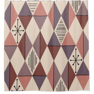 Age Art Diamonds Mauve Lmon Pink Duschvorhang
