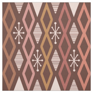 Age Diamond Columns Burnt Orange Stoff