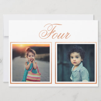 Âge du marié Élégant numéro de table Rose Gold