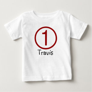 Age et nom Personnalisable 1er Anniversaire Tshirt