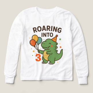 Age personnalisé Dino Anniversaire Enfants Tee, Sw