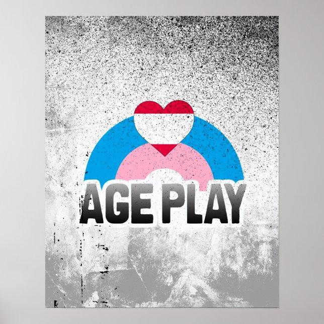 AGE PLAY RAINBOW POSTER (Vorne)