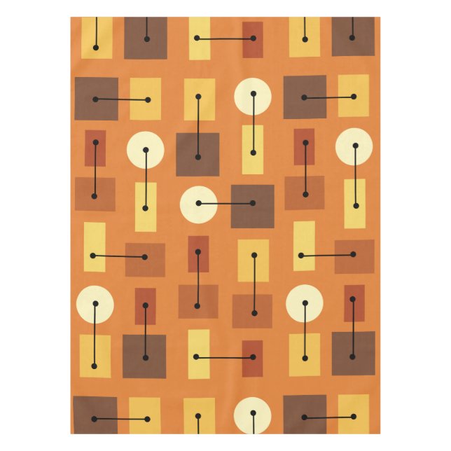 Age Simple Shapes Orange Tischdecke (Vorderseite)
