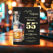 Aged to Perfection Men 55th Whiskey Birthday