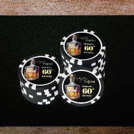Aged to Perfection Men's 60th Whiskey Birthday  Pokerchips