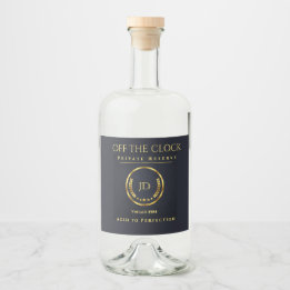 Aged to Perfection Private Reserve Label Alkoholflaschenetikett