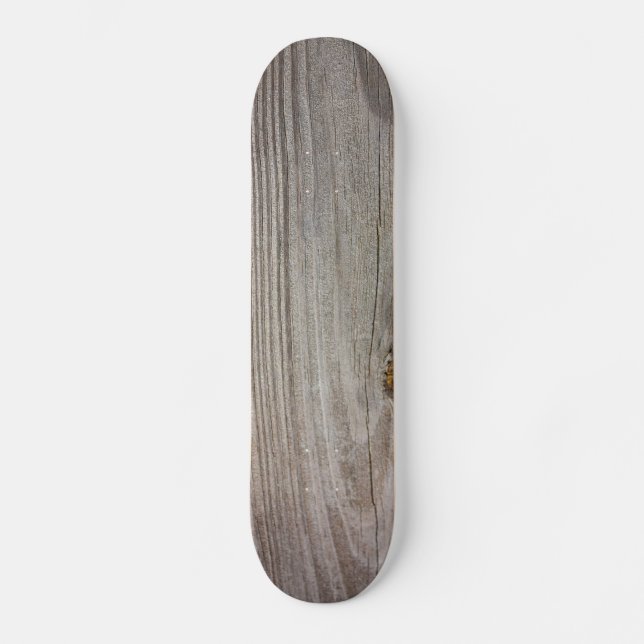 Aged Wood Skateboard (Vorderseite)
