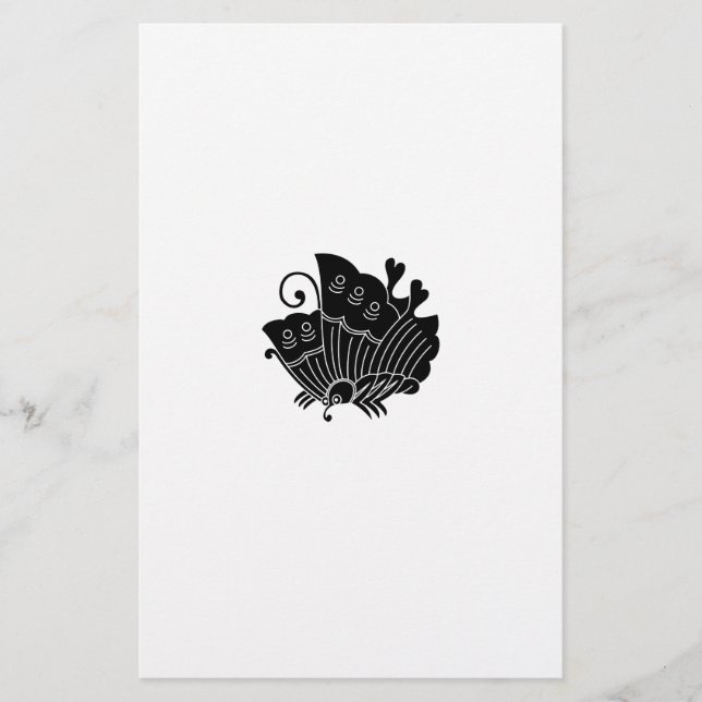 Ageha Butterfly Briefpapier (Vorderseite)