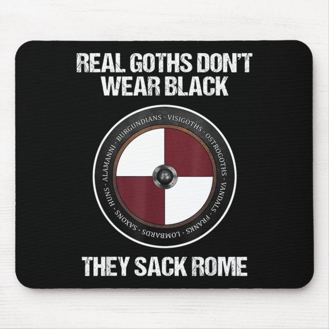 Agema Apparel Uni-adults Medieval History , Black, Mousepad (Vorne)