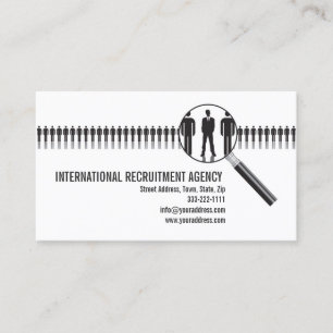 Agence de recrutement Carte de visite de consultat